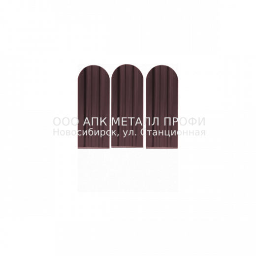 Металлический штакетник Премиум   -  3005 Красное вино полиэстер купить в Новосибирске - АПК Металл Профи