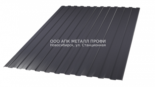 Профлист ССМ10 окрашенный, двусторонний - Графит - 7024/7024