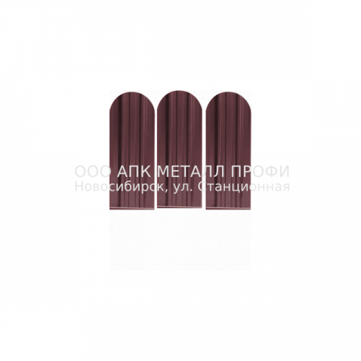 Металлический штакетник Премиум - 3005  Красное вино матовый/бархат купить в Новосибирске - АПК Металл Профи