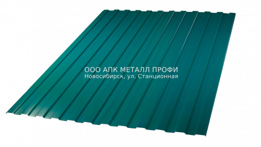 Профлист ССМ10 окрашенный толщиной 0.45мм купить в Новосибирске - АПК Металл Профи
