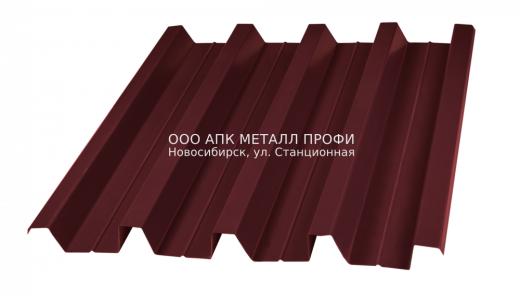 Профлист Н60 окрашенный толщина 0.5мм -  3005 Красное вино