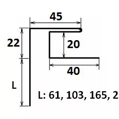 Откос оконный 61 мм купить в Новосибирске - АПК Металл Профи