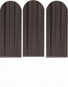 Металлический штакетник Экстра - 8017  Коричневый матовый/бархат купить в Новосибирске - АПК Металл Профи