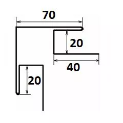 Наружный угол купить в Новосибирске - АПК Металл Профи