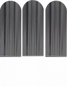 Металлический штакетник Экстра - 7024/7024 Графит двусторонний полиэстер купить в Новосибирске - АПК Металл Профи